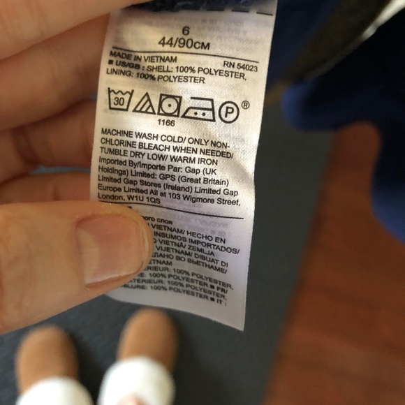 Banana Republic Ocean Blue Ruffle Cuff Button Back Dress/Tunic - Size 6 - Picture 10 of 10